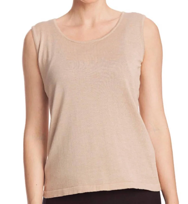 Flash Sales Today Bra-Friendly Tank Top In Champagne