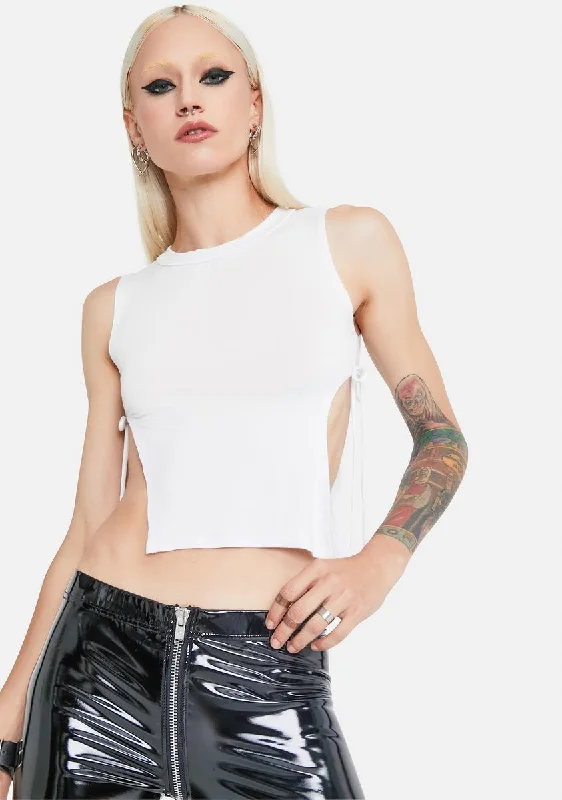 Big Savings Bliss Let You In Side Slit Tank Top