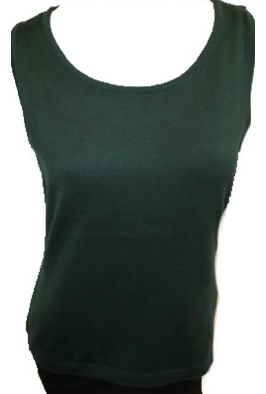 Luxe Women's Fashion Bra Friendly Tank Top In Hunter