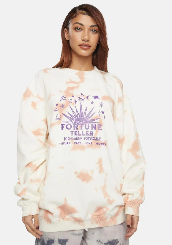 Premium Style Tie Dye Fortune Teller Sweatshirt