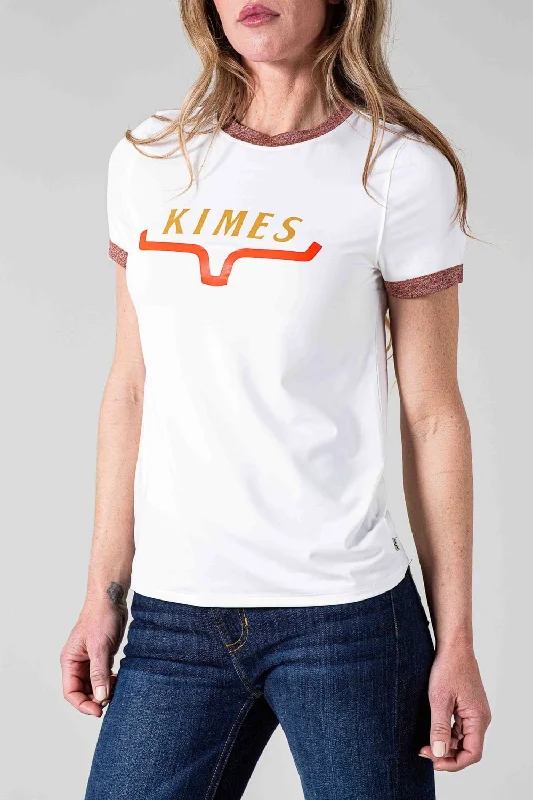 Trend Alert Kimes Ranch Womens Fast Tech T Natural Polyester Blend S/S T-Shirt