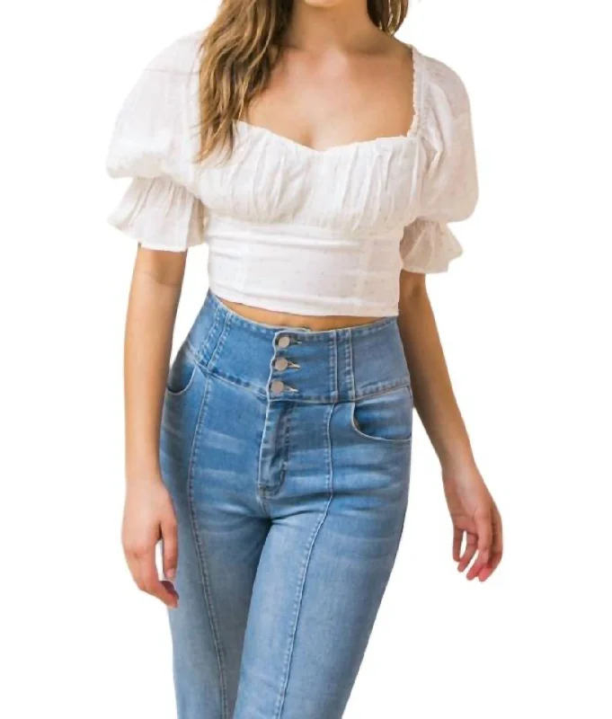 Women's Clothes And Apparel Hot Topic Crop Top In White