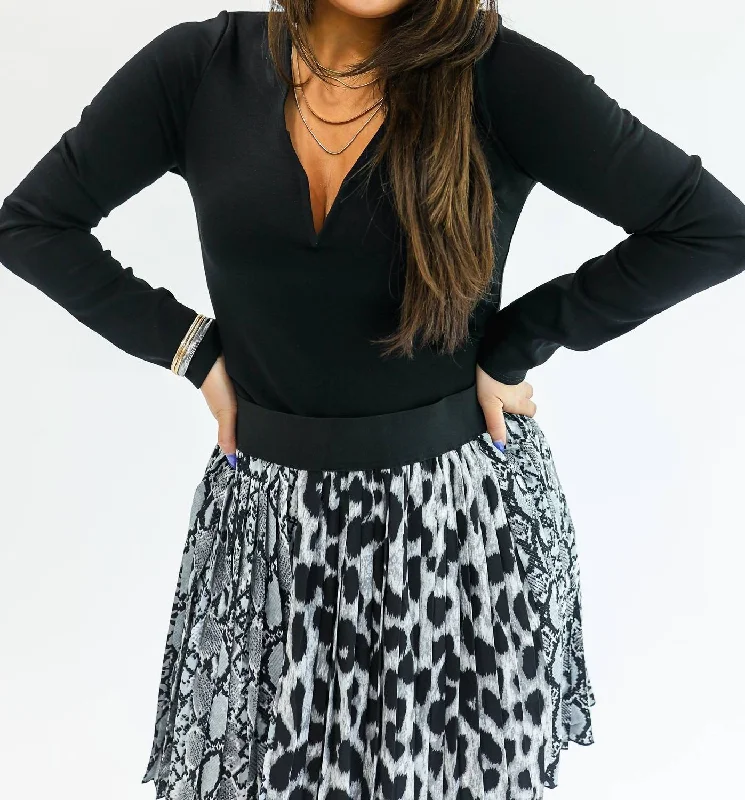 Women's Chic Outerwear Garments Stealing The Spotlight Bodysuit In Black