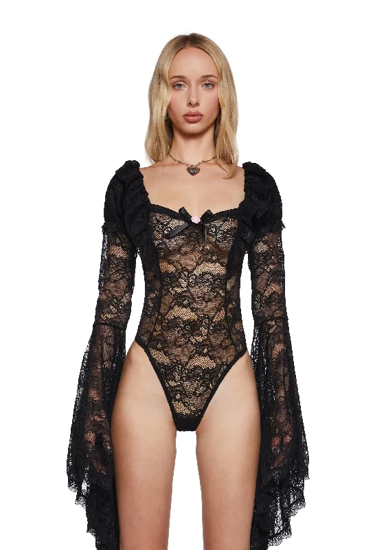 Charming Women's Garments Dazzling Seduction Lace Bodysuit