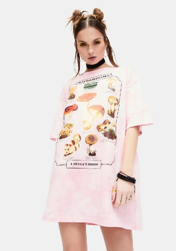 Contemporary Women's Clothing Mushroom Guide Graphic Tee