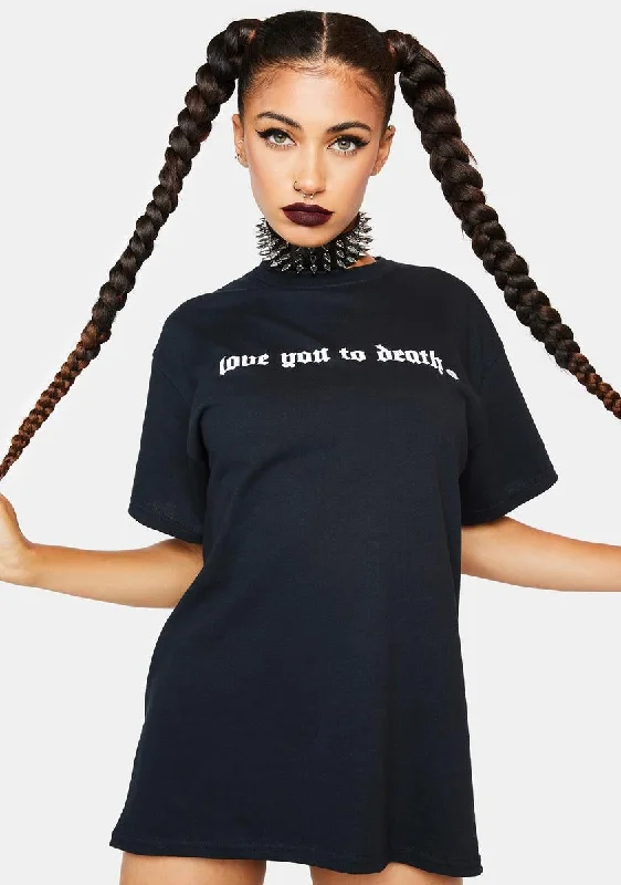 Trendy Boutiques Online Love You To Death Graphic Tee