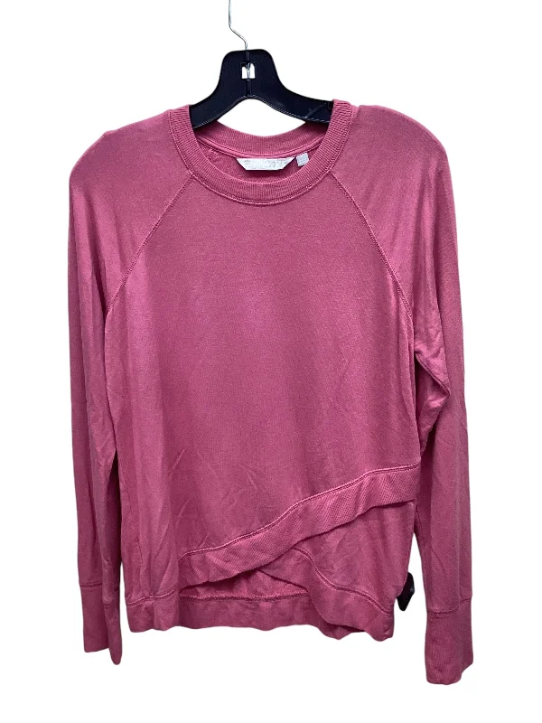 Bold Fashion Athletic Top Long Sleeve Crewneck By Athleta In Pink