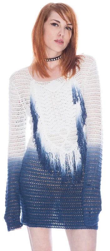 Weekend Sale by Ronny Kobo Melanie Ombre Fringe Tunic