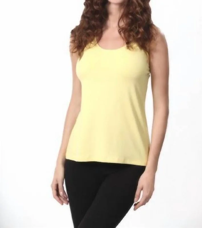 New Arrival Discounts Bra-Friendly Tank Top In Yellow