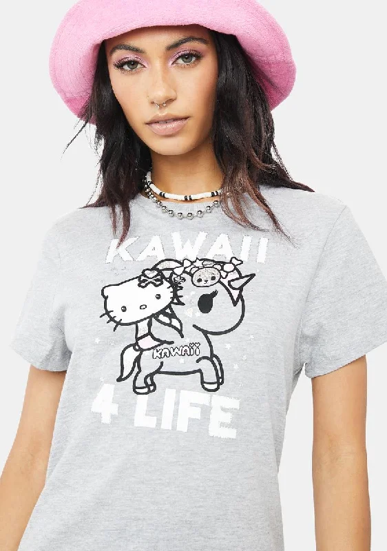 Affordable Online Boutiques Kawaii 4 Life Graphic Tee
