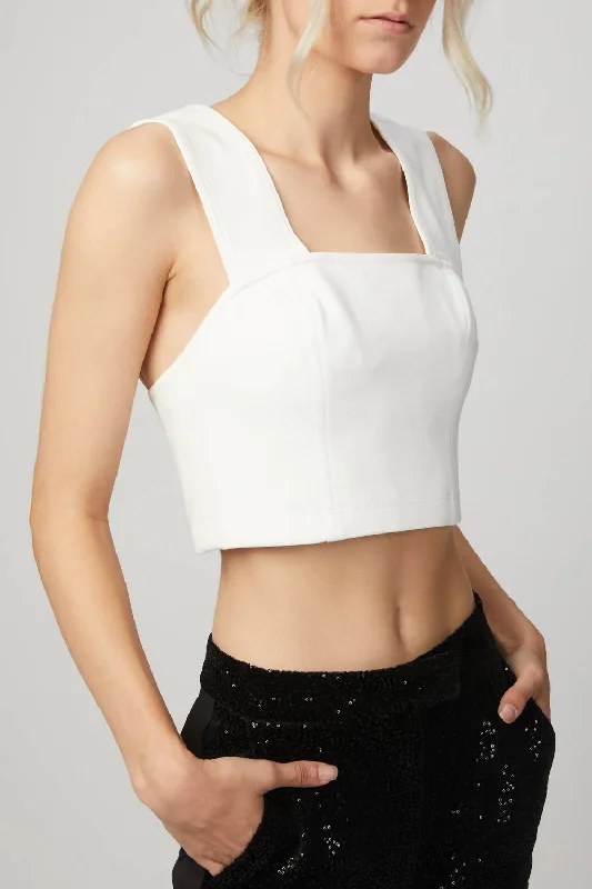 Casual Outfit For Women Ren Crop Top In Off-White