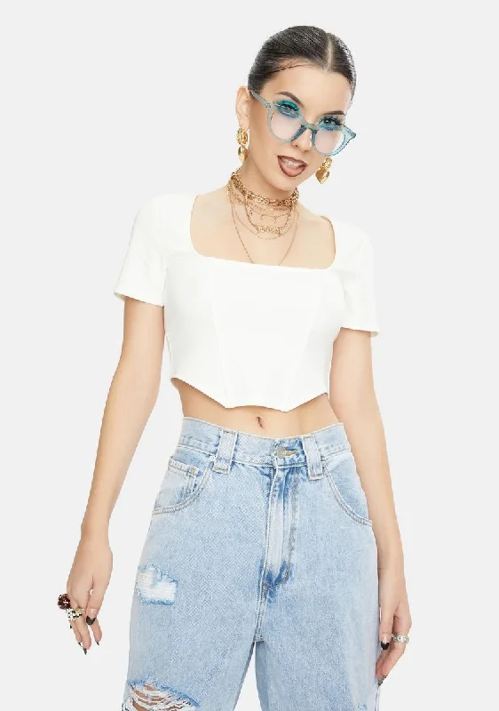 Everyday Wear Turning Corset Crop Top