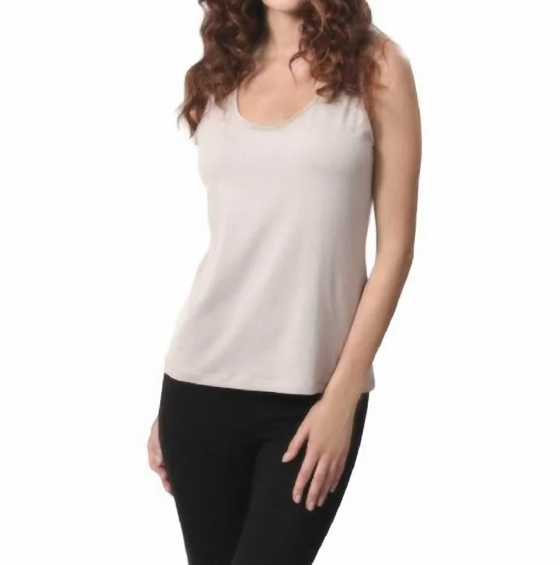 Big Sale Event Bra-Friendly Tank Top In Sand