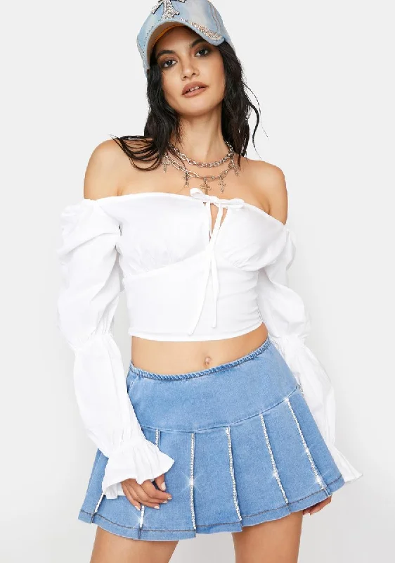 Women's Tailored Outfit Gen Z Juliet Crop Top