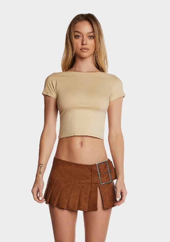 Everyday Fashion Xiwang Crop Top - Off White