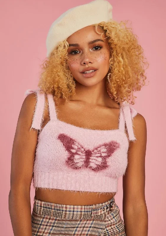 Women's Romantic Outfit Longing For You Fuzzy Tank Top
