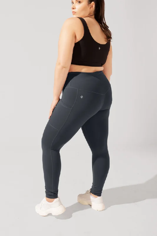 Classic Women's Apparel Supersculpt™ Leggings with Pockets - Smoky Grey