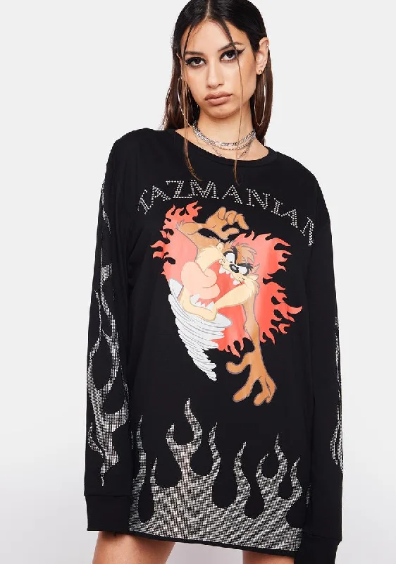 Relaxed Fashion Major Cat-Taz-Trophe Graphic Tee