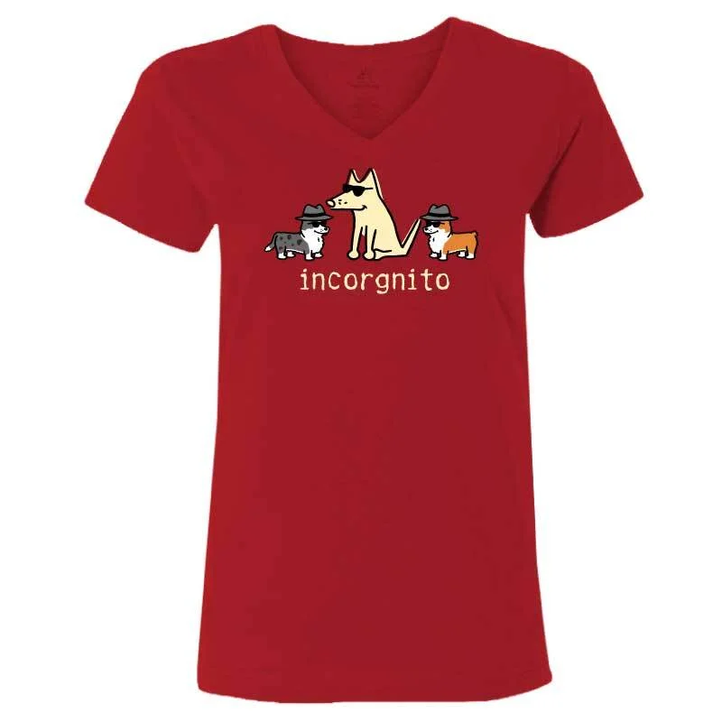 Women's Clothing Outfit Set Incorgnito - Ladies T-Shirt V-Neck