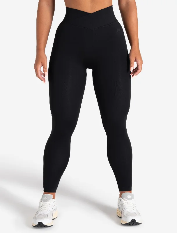 Wardrobe Upgrade Sculpt Seamless Scrunch Leggings - Black