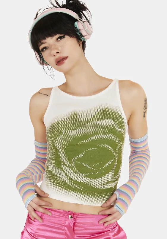 Casual Fashion Coming Up Roses Tank Top