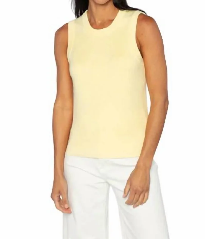 Casual Women's Clothing Online Sleeveless Crew Tank Top In Sol