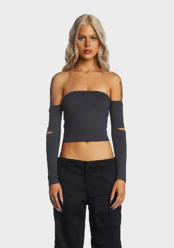 Stylish Women's Apparel Shelbo Bardot Crop Top