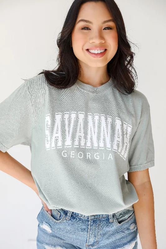Women's High-Fashion Apparel Sage Savannah Georgia Tee