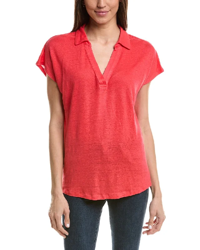 Comfortable Women's Outfits Tommy Bahama Linnea Johnny Collar Linen T-Shirt