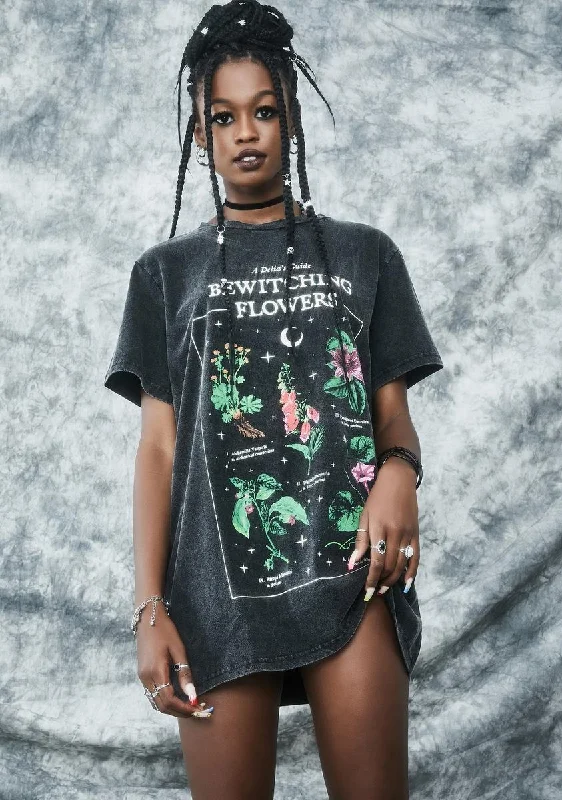Timeless Elegance Essential Herbs Oversized Graphic Tee