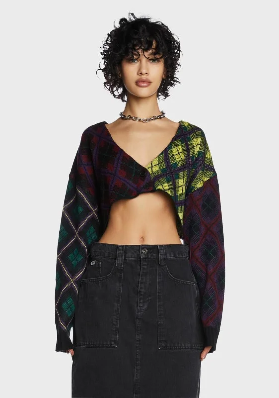 Women's Weekend Outfit Garage Plaid Cardigan