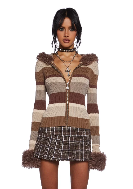 Exclusive Online Sale Coffeehouse Sessions Striped Cardigan