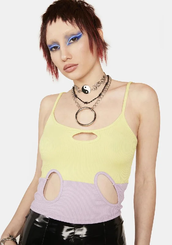 Online Boutiques Best Atomic Fusion Fix Two-Tone Tank Top