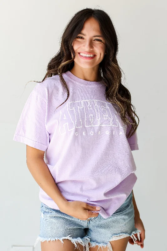 Women's Fashion-Forward Apparel Lavender Athens Georgia Tee