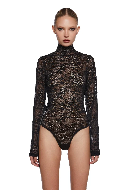 Women's Casual Garments Sultry Provocations Lace Bodysuit
