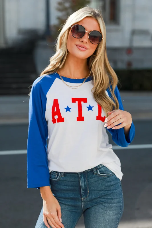 Charming Women's Holiday Apparel ATL Star Raglan Tee