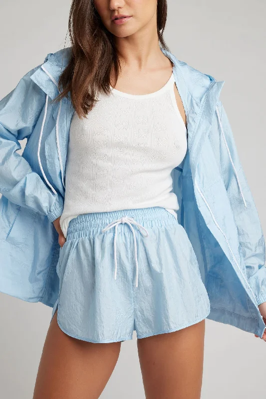 Fashion Forward Femininity Parachute Zip Up in Glacier