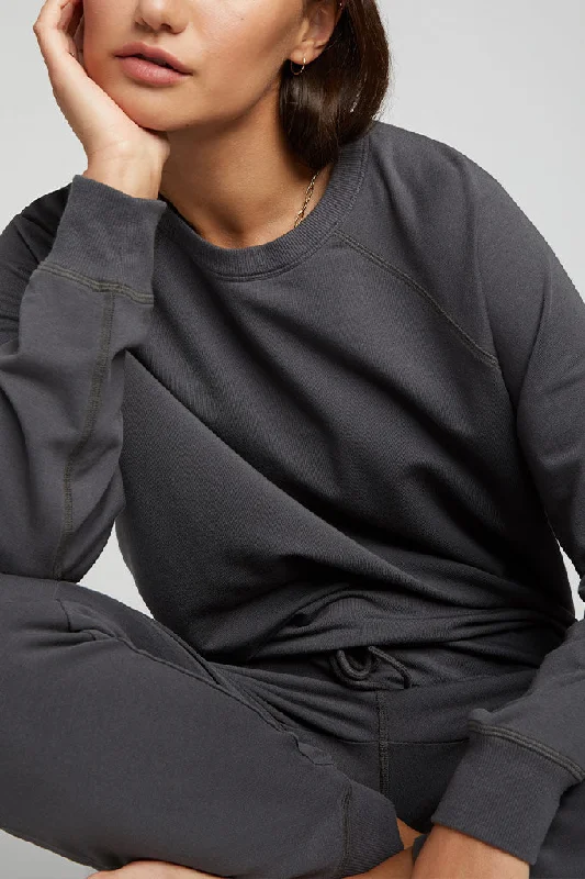 From Casual To Chic, All On Sale Club Crew in Washed Black
