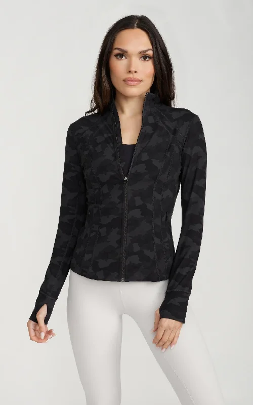 From Casual To Chic, All On Sale SA Contour Jacket in Black Camo