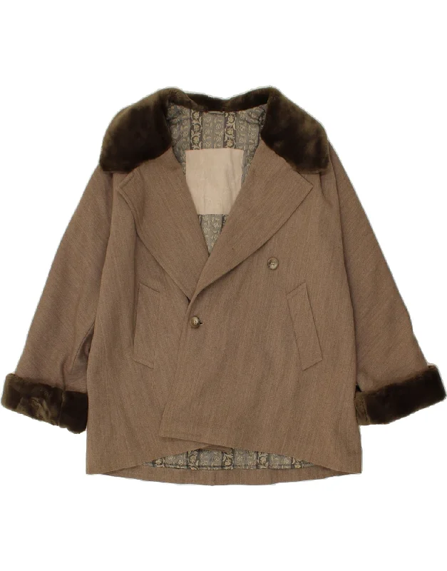 Tailored Clothing For Women MAX MARA Womens Weekend Overcoat UK 14 Large Brown Acetate Tailored Clothing For Women MAX MARA Womens Weekend Overcoat UK 14 Large Brown Acetate
