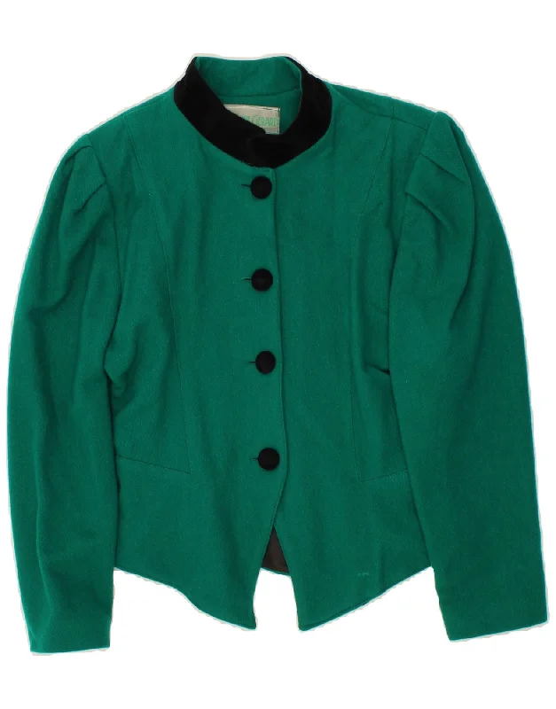 Women's Occasion Wear Clothing VINTAGE Womens 4 Button Blazer Jacket UK 14 Medium Green Wool Women's Occasion Wear Clothing VINTAGE Womens 4 Button Blazer Jacket UK 14 Medium Green Wool