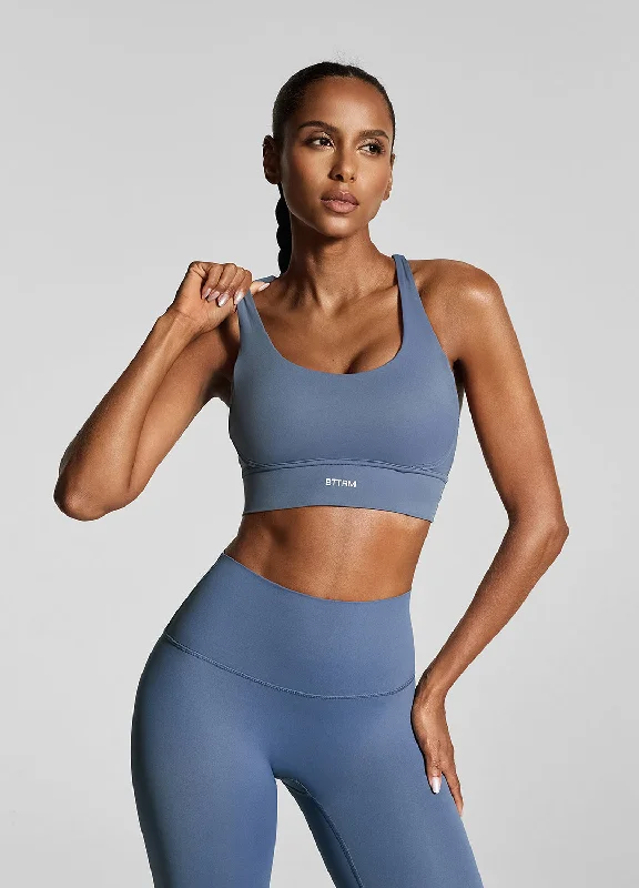 Absurdly Cheap Sale Iris Blue Strappy Back Top