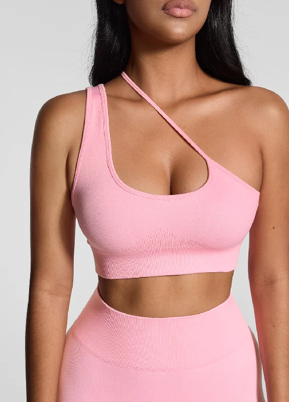 Feminine Style Promotions Asymmetrical Sports Bra