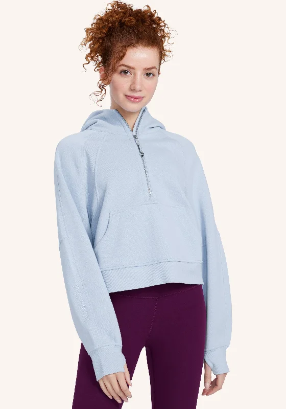Style Upgrade Scuba Oversized Half-Zip Hoodie