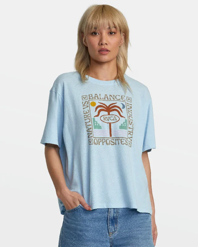 Athleisure Style Sale Secluded Island Tee - Sky High
