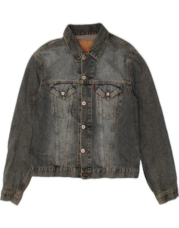 Elegant Clothing For Women MET Womens Denim Jacket UK 18 XL Blue Cotton