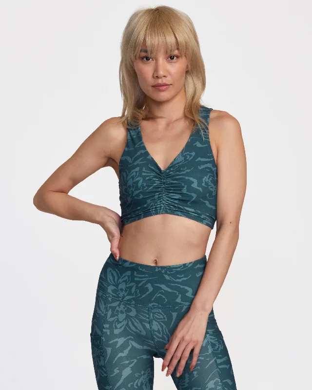 Great Fashion, Even Better Prices Gathered Front Fitted Crop Top - Lotus