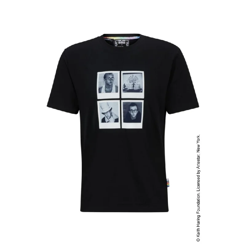 Chic Style, Always In Vogue BOSS x Keith Haring gender-neutral T-shirt with photographic artwork