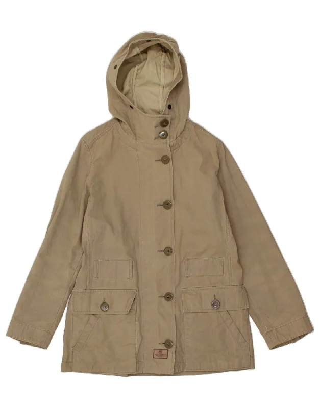 Sophisticated Women's Fashion MURPHY & NYE Womens Sailmakers Hooded Utility Jacket UK 14 Medium Khaki