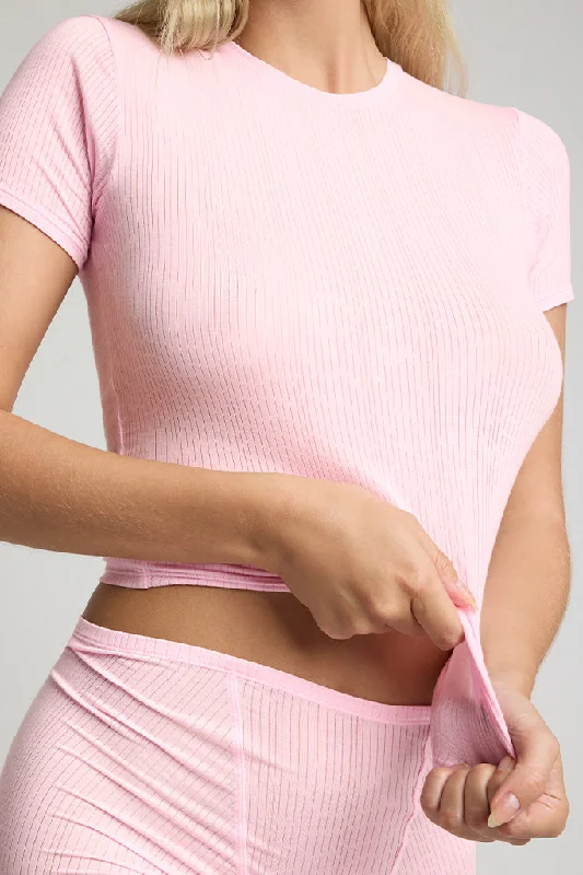 Limited Time Offer Whipped Baby Tee in Babe